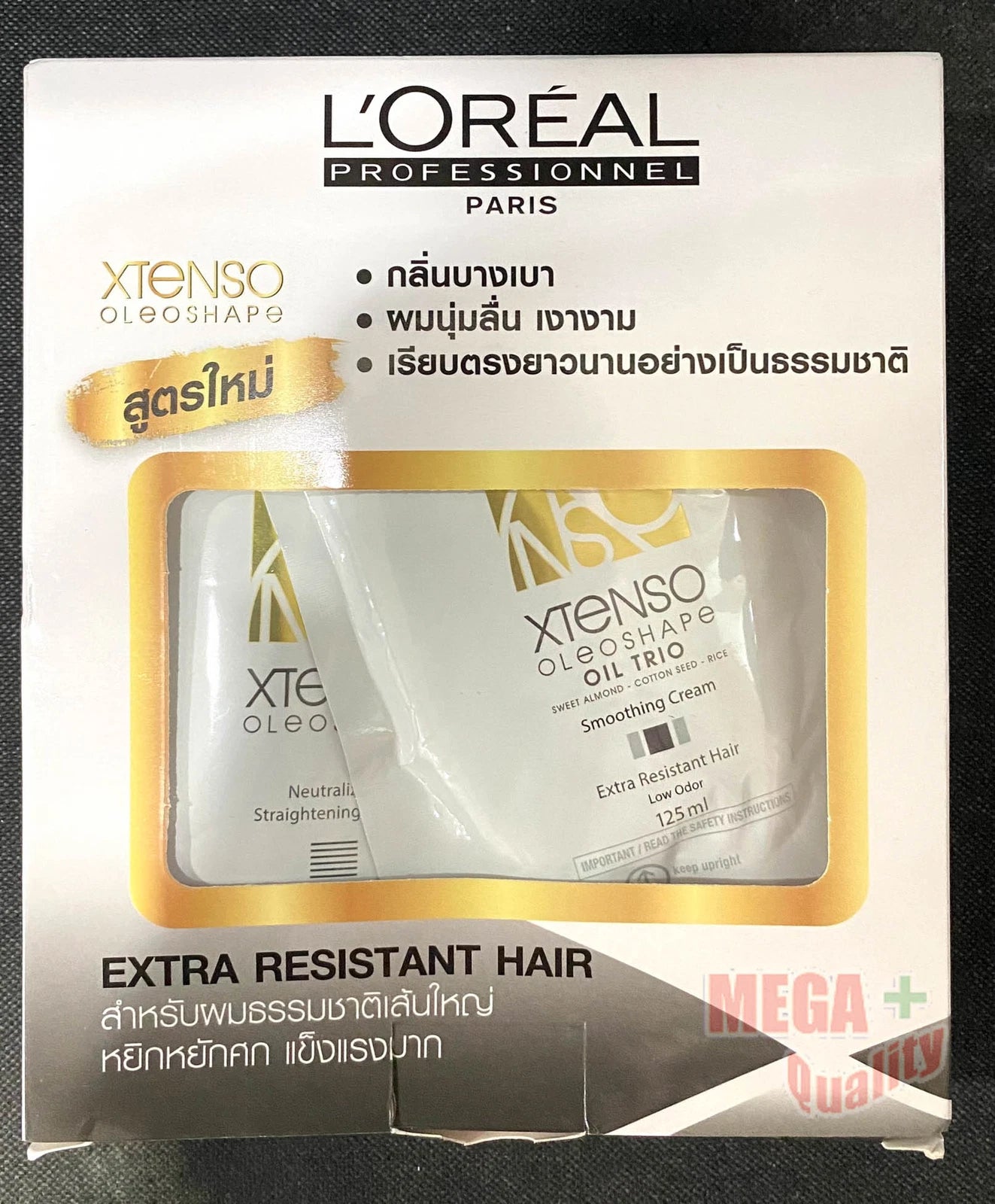 Loreal Xtenso Oleoshape Extra Resistant Hair 125ml Professional Cream Kit Display