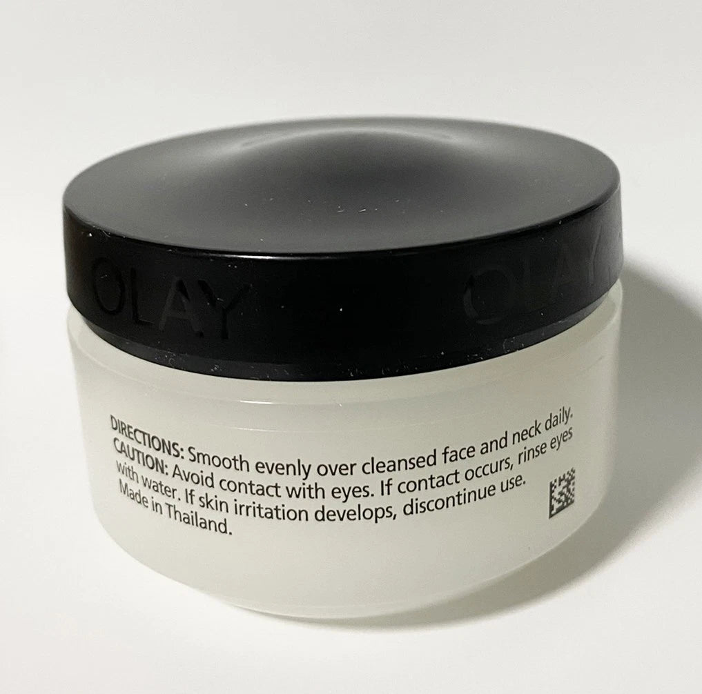 Olay Luminous Cream jar close up side view cream container