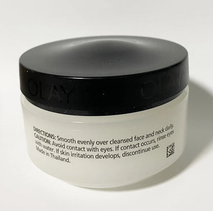 Olay Luminous Cream jar close up side view cream container