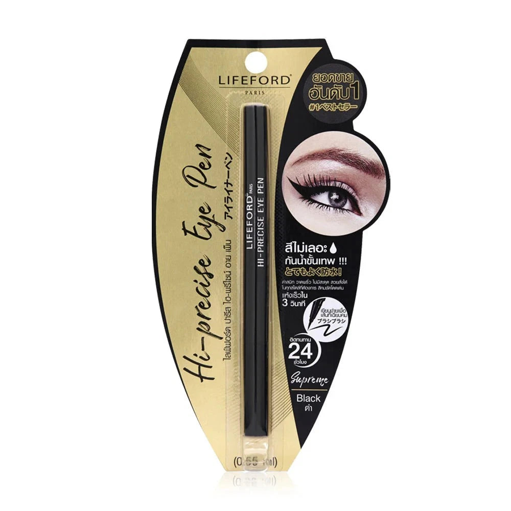 Lifeford Hi Precise Eye Pen black eyeliner retail packaging front close up
