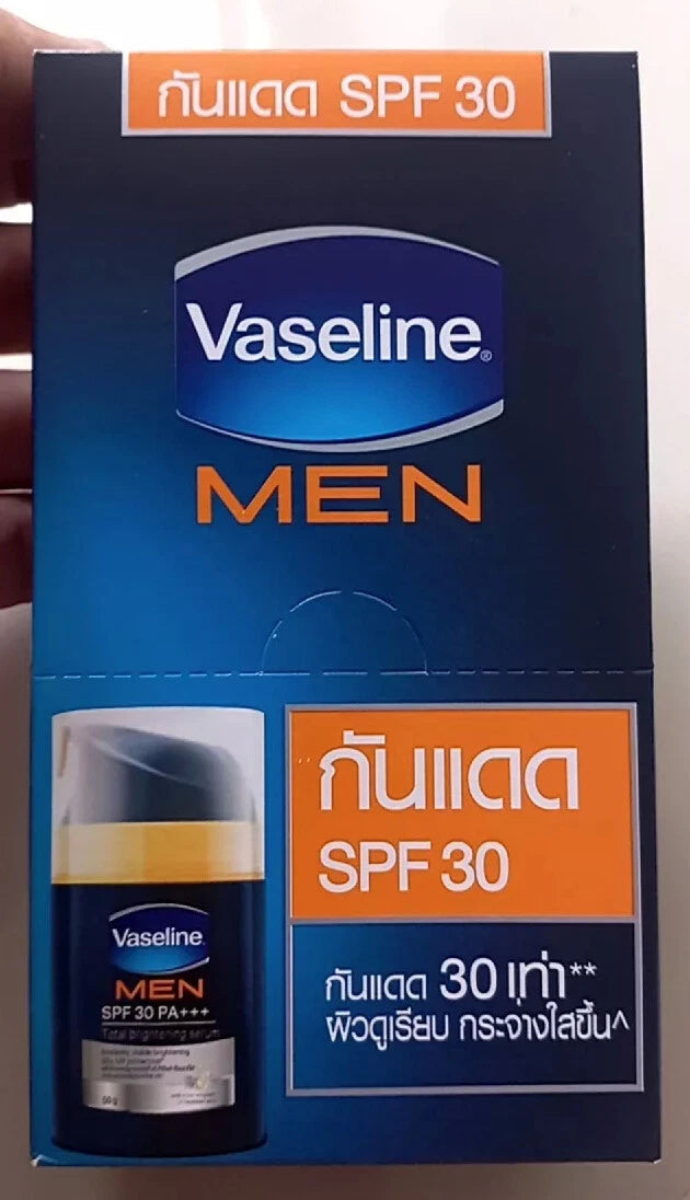 Vaseline Men Serum SPF30 PA+++ box front brightening sunscreen serum