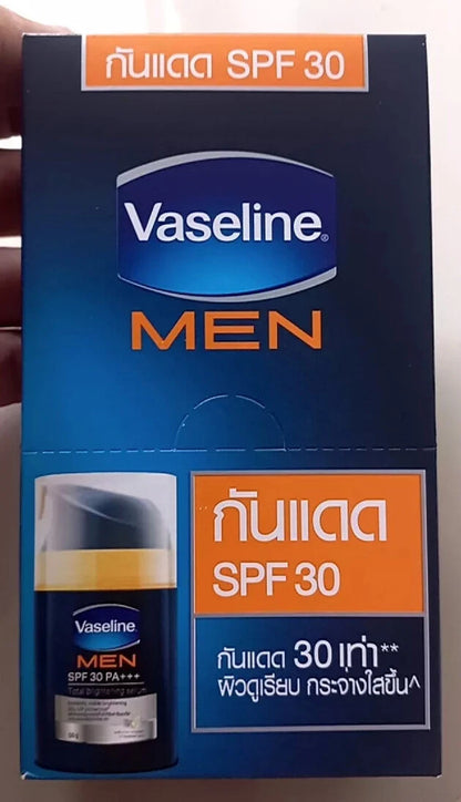 Vaseline Men Serum SPF30 PA+++ box front brightening sunscreen serum