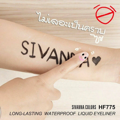 Sivanna Colors Eyeliner box packaging HF775 waterproof liquid eyeliner front view