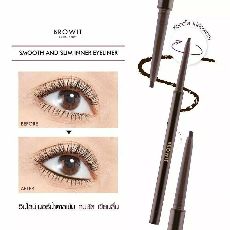 Browit Inner Eyeliner application guide smooth and slim precise lines