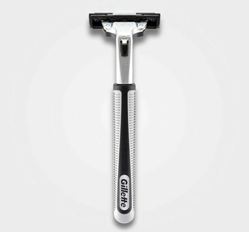  Gillette Vector Razor handle with twin blades and comfort strip fits Atra Plus and Contour blades