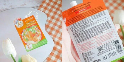 Jula's Herb Carrot Serum Facial Serum Sachet Packaging Close Up