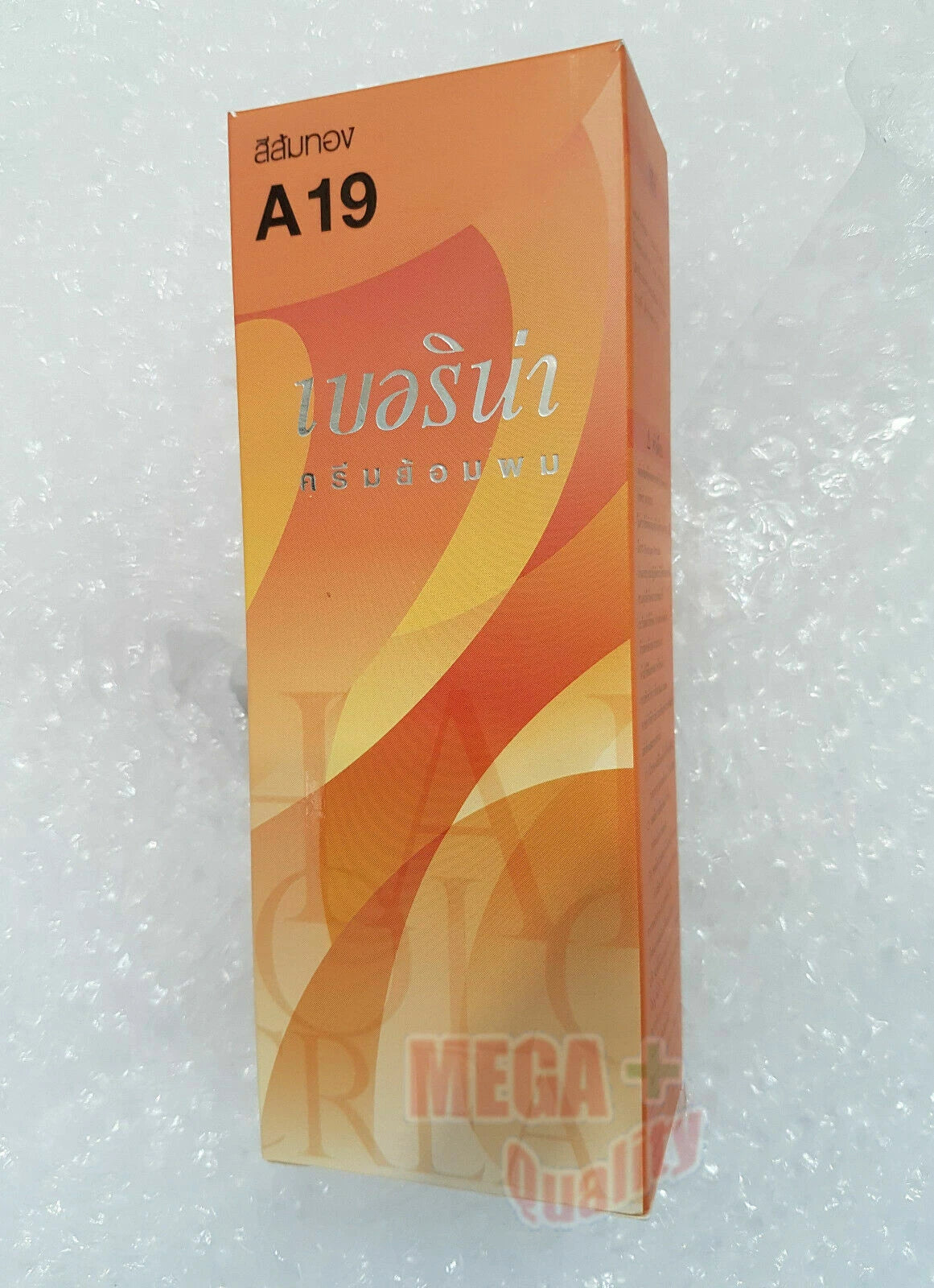 Berina A19 Hair Color Cream Golden Orange product box side view