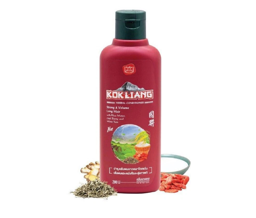 Kokliang Long Hair Herbal Shampoo 200ml herbal formula strong volume packaging