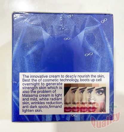 Be Like Anti Blemish Night Cream back packaging showing ingredients and barcode