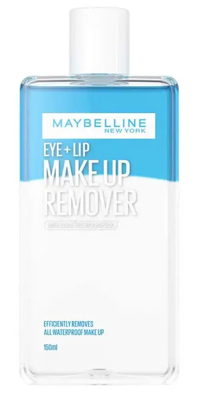 Maybelline Eye Lip Remover 150ml waterproof gentle formula bottle front view