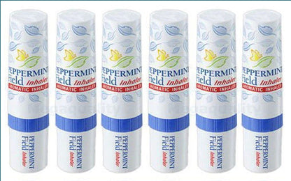 Peppermint Field Nasal Inhaler Pack of 6 sealed tubes
