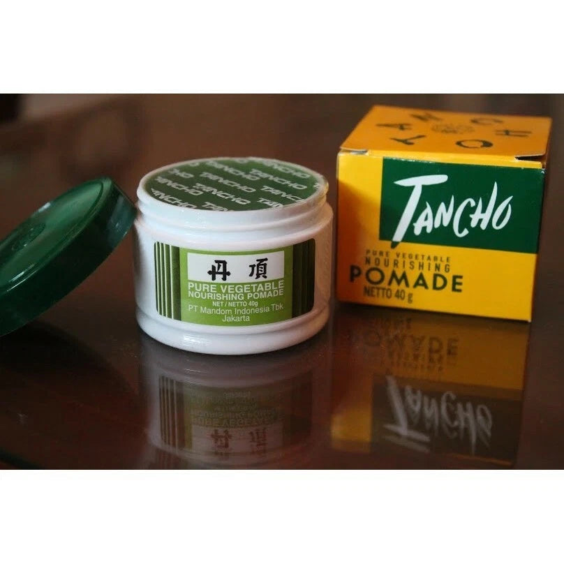 Tancho Hair Pomade jar close up classic styling pomade texture