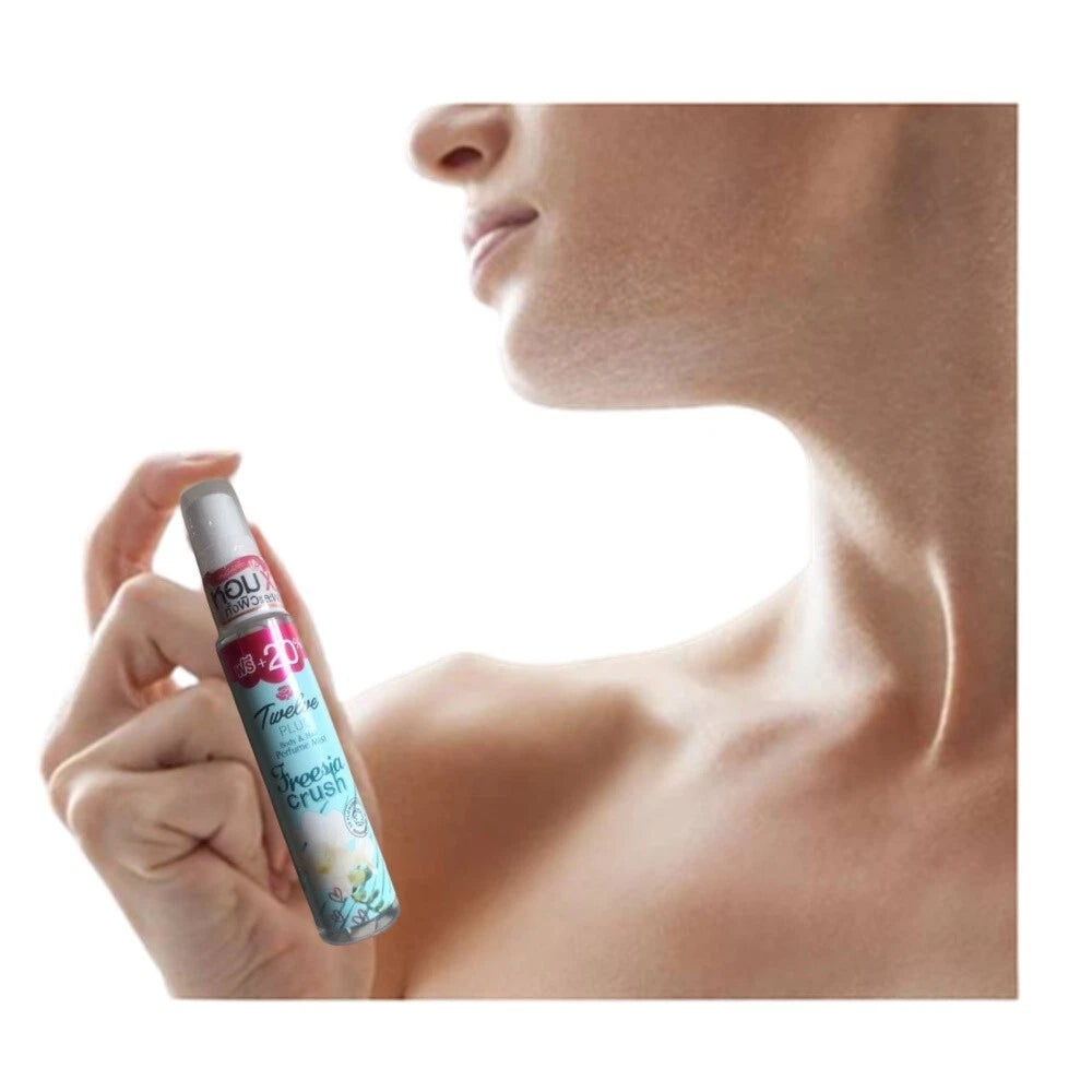 Twelve Plus Freesia Crush Mist body and hair perfume mist close-up spray