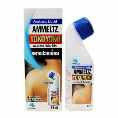 Ammeltz Yoko Yoko Analgesic Liquid 82ml pain relief lotion for muscle aches back pain and joint stiffness with easy roll on bottle