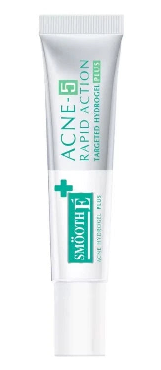 Smooth E Acne Hydrogel Plus tube close up targeted gel design
