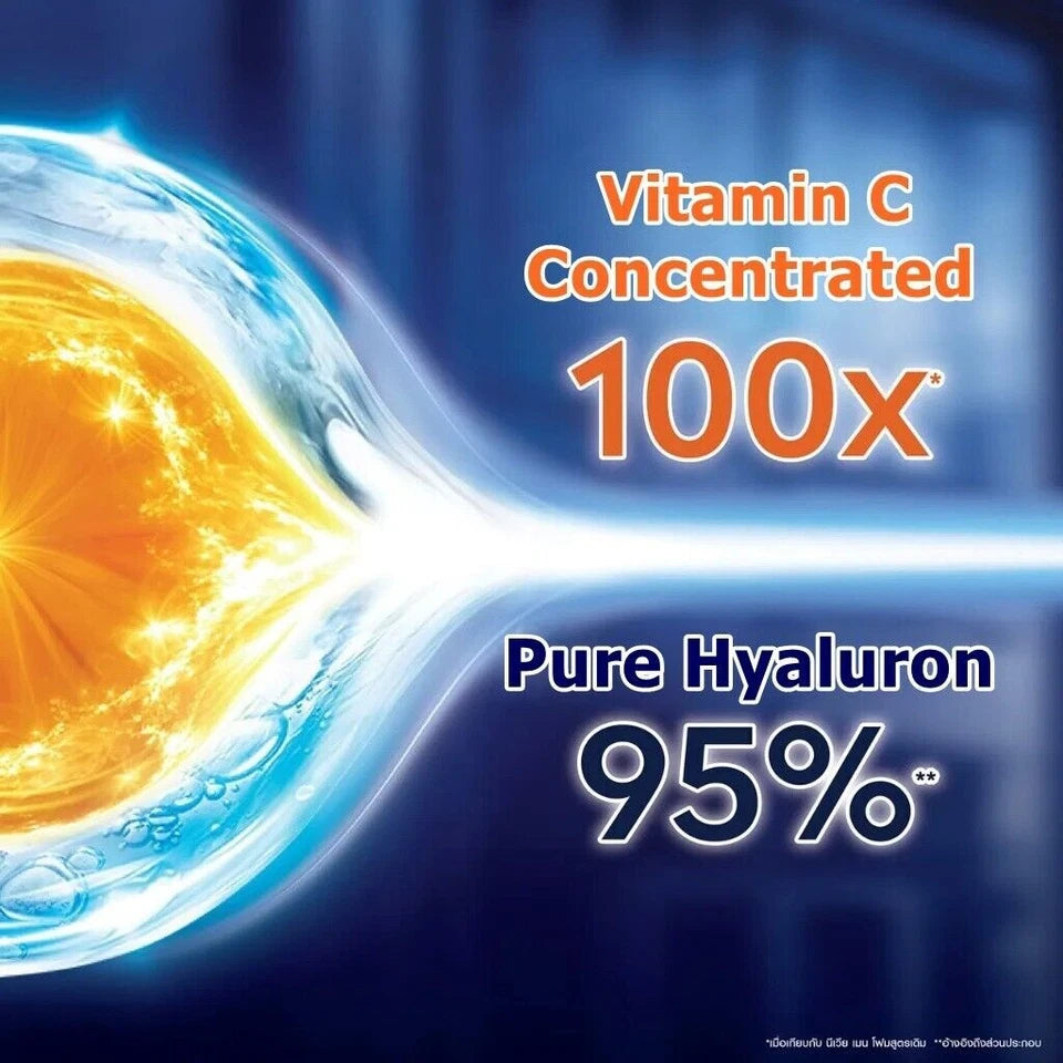 Nivea Men C HYA Foam Vitamin C 100X and Hyaluron 95 percent graphic icon