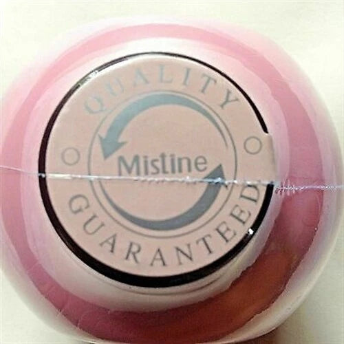 Mistine quality guarantee seal on pink packaging, ensuring product authenticity.