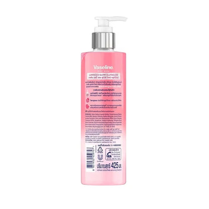 Vaseline Luminous Glow Body Wash back label ingredients view