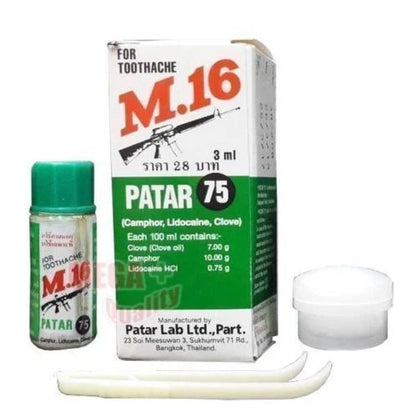 2 x M.16 FOR TOOTHACHE First Aid Tooth Kit Oral Anesthetic Pain Relief Clove Oil 3ml