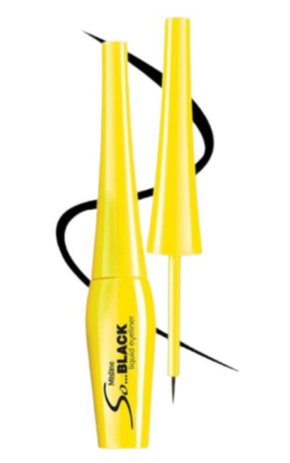 Mistine So Black eyeliner brush tip and applicator detail