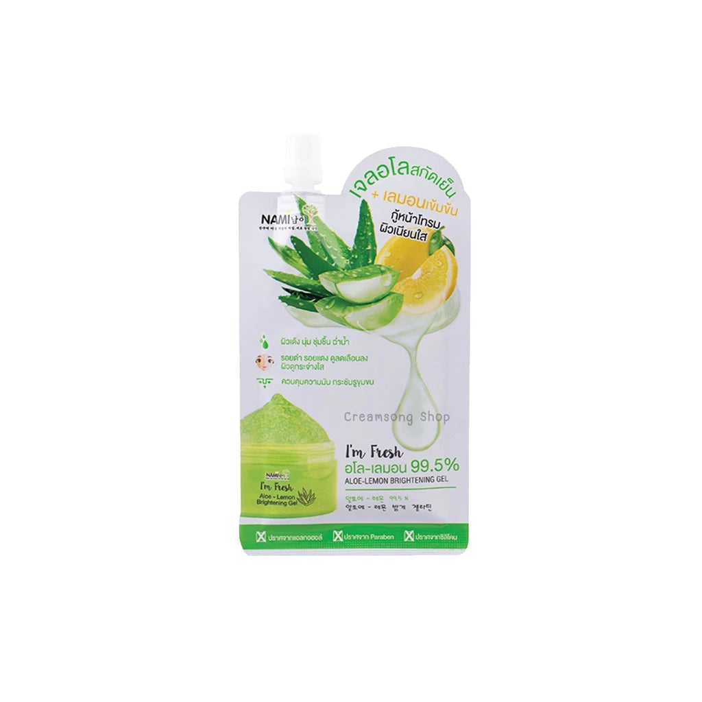 NAMI Aloe Lemon Gel 30g single sachet product display