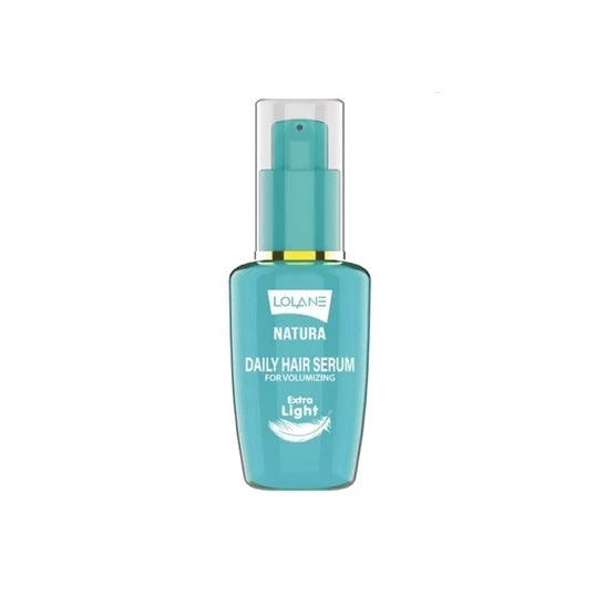 Lolane Natura Hair Serum Extra Light volumizing pump bottle isolated view