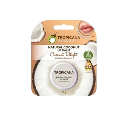 Tropicana Coconut Lip Balm packaging front coconut delight 10g