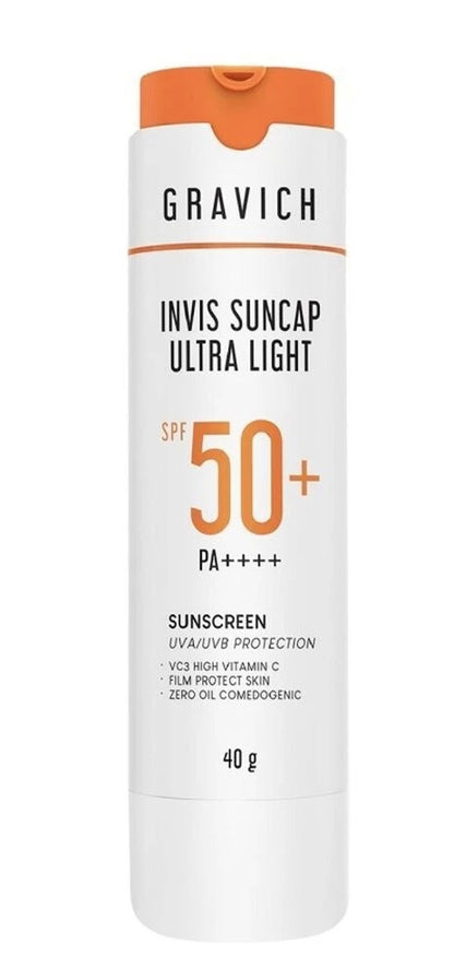 Gravich Invis Suncap Ultra Light Sunscreen SPF50 PA++++ 40g Face UV bright Care Skin