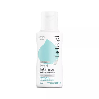 Lactacyd Pearl Intimate Wash 60 ml, advanced care daily feminine wash for freshness and hygiene.