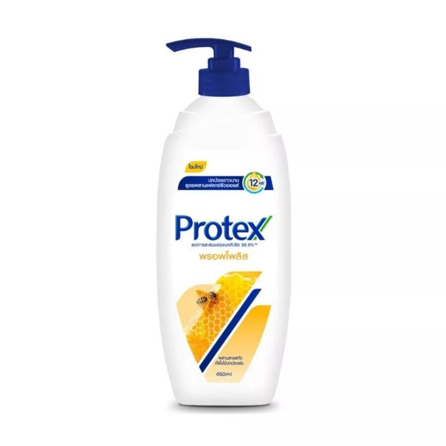 Protex Propolis Body Wash 450ml pump bottle front view featuring honey and propolis extract