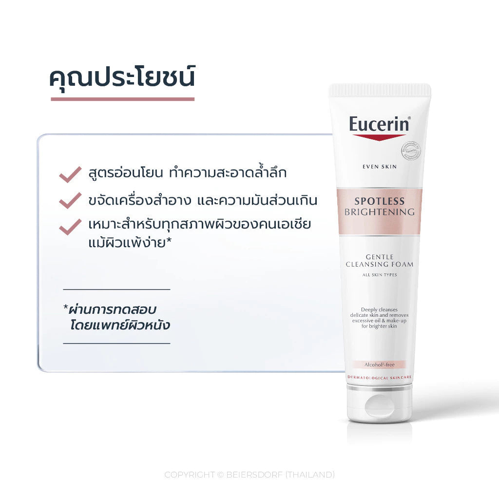 Eucerin Spotless Cleanser Brightening Gentle Cleansing Foam 150g Product Packaging