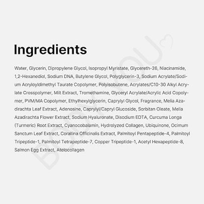 Medicube PDRN Pink Peptide Serum 30ml ingredients list label close-up