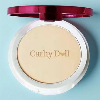Cathy Doll CC Powder Pact Natural Beige pressed powder close up