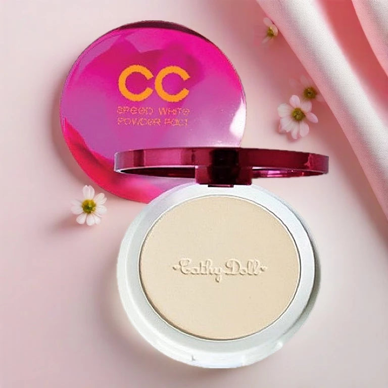 Cathy Doll CC Powder Pact open compact powder with puff