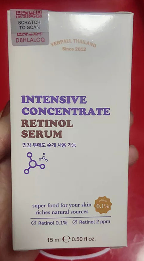Yerpall Intensive Retinol Serum 0.1 15ml Anti Aging Pore Care Smooth Face Skin
