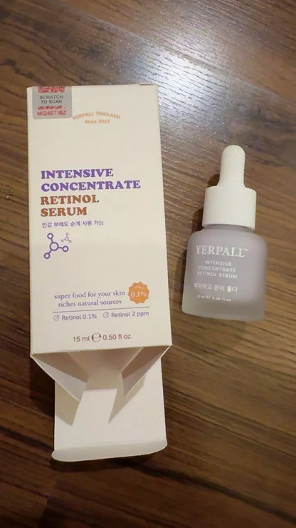 Yerpall Intensive Retinol Serum 0.1 15ml Anti Aging Pore Care Smooth Face Skin