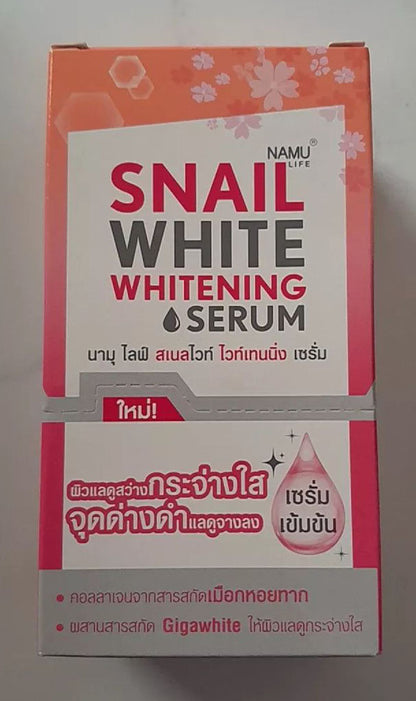 NAMU LIFE SNAIL WHITE SERUM sachet front single pack