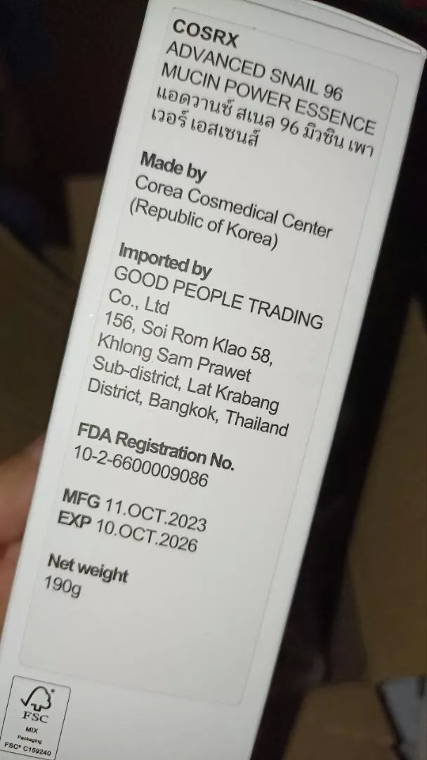 COSRX Advanced Snail 96 Mucin Power Essence 100ml Face Serum Skin Repair Hydration