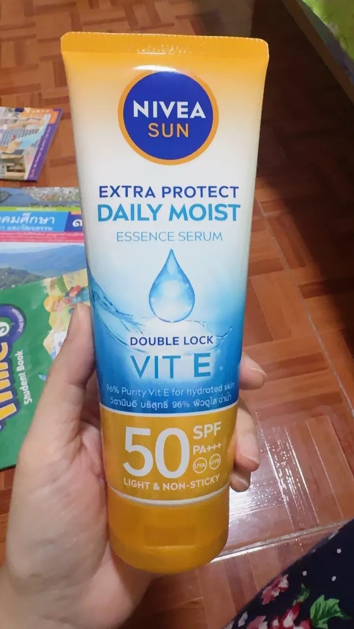 Nivea Sun Moist Serum tube real product handheld photo