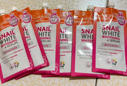 NAMU LIFE SNAIL WHITE SERUM multiple sachets display pack