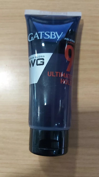 Full standing view of Gatsby Water Gloss Hair Gel Ultimate Hold tube