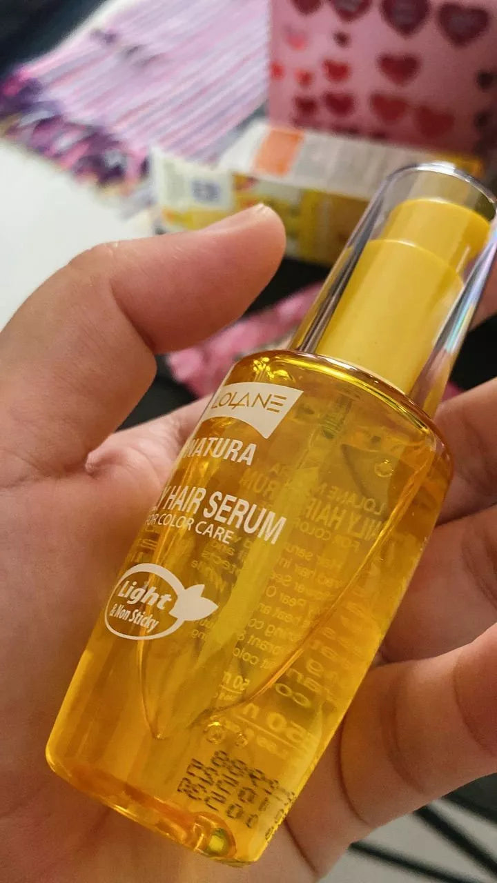 Lolane Natura Color Hair Serum Bottle Texture Display 50ml