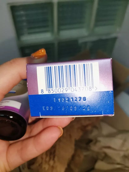 Back view of NIVEA Luminous 630 Skin Glow Serum 30ml packaging with product details
