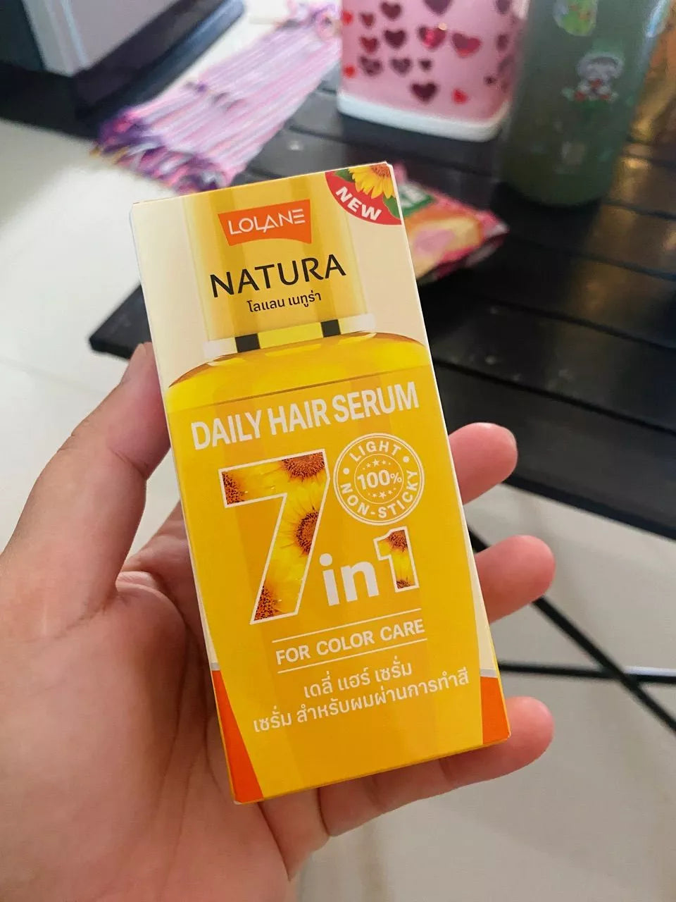 Lolane Natura Color Hair Serum Lightweight Hair Oil Bottle 50ml