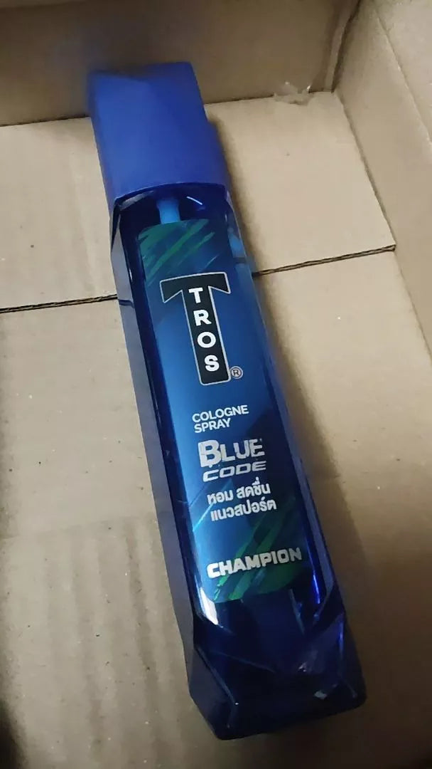 Tros Blue Code Brave Heart Cologne for Men 100ml Anti Bacterial Deodorant Spray