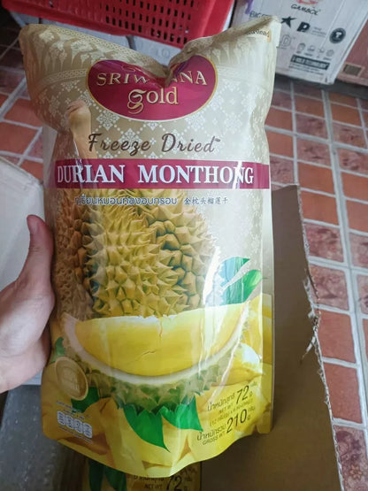 Sriwanna Freeze Dried Durian full product packaging sealed bag Thai fruit snack