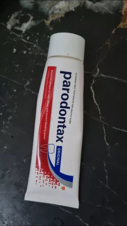parodontax Original Toothpaste 150g tube with red and white design