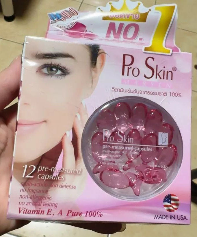 Pro Skin Maryln Vitamin facial capsule packaging front display