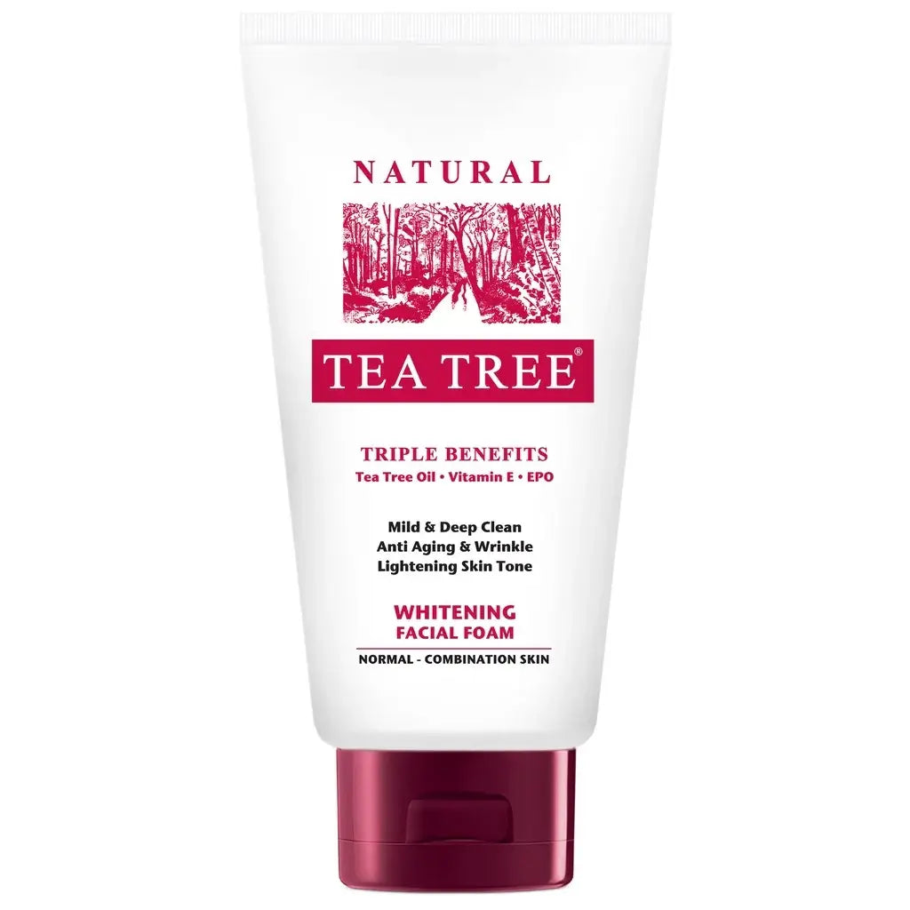 Tea Tree Facial Foam Triple Benefits Cleanser Face Wash 140g Front Packaging