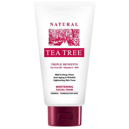 Tea Tree Facial Foam Triple Benefits Cleanser Face Wash 140g Front Packaging